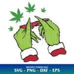 grinch rolling cannabis svg