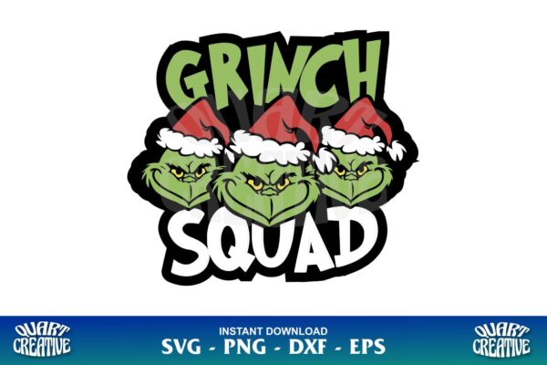 Grinch Squad SVG - Gravectory