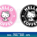 hello kitty starbucks svg
