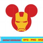mickey mouse iron man svg