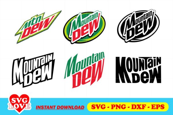 Mountain Dew Logo Svg Bundle Gravectory