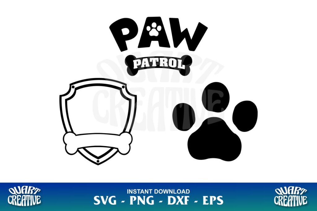 paw patrol svg cut file