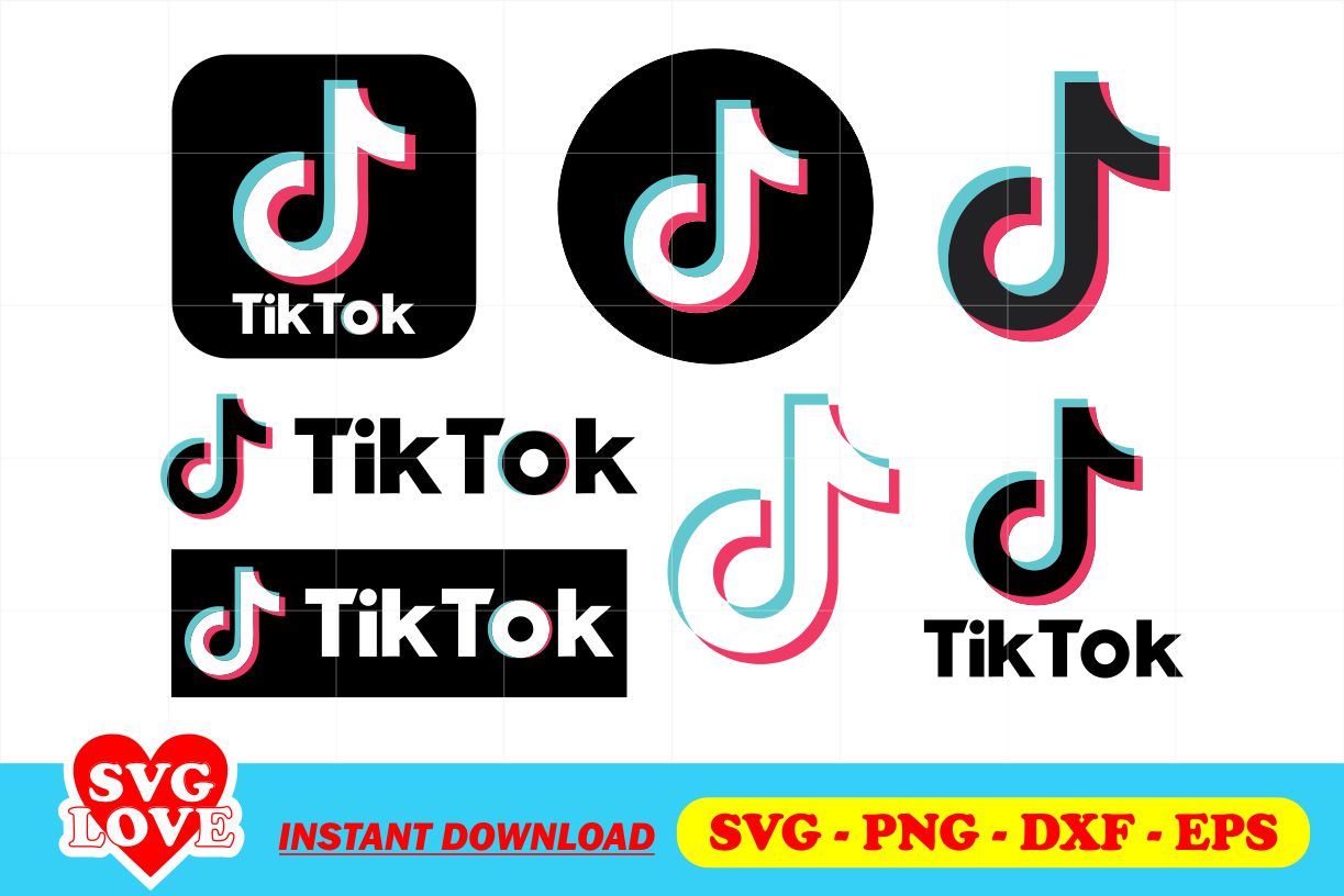 Tiktok Logo SVG Gravectory