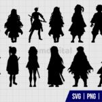 Demon Slayer Silhouette SVG