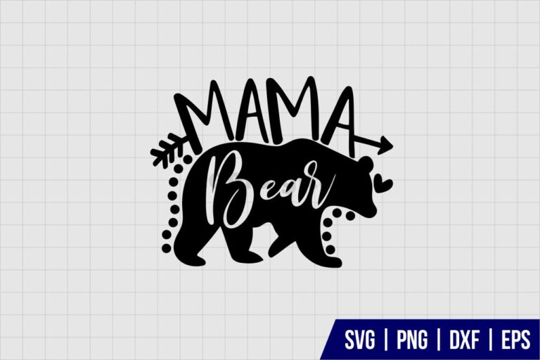 Mama Bear SVG Design - Gravectory