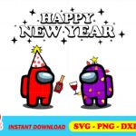among us happy new year SVG