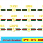 gucci zodiac symbol svg bundle