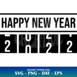 happy new year 2022 svg