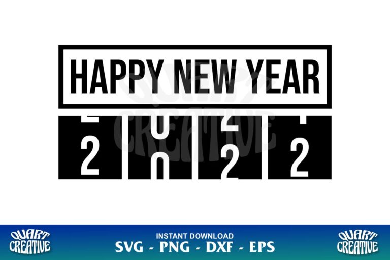 Happy New Year 2022 SVG - Gravectory