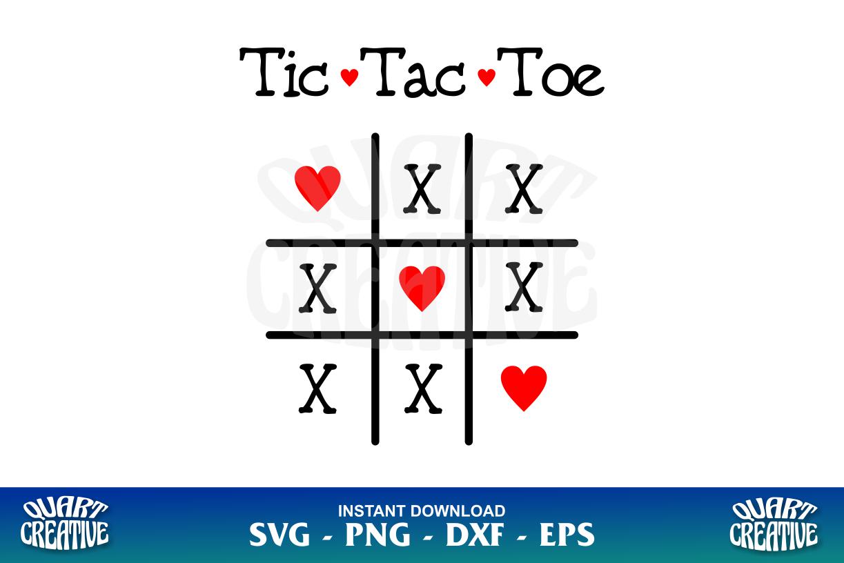 Valentine Tic Tac Toe SVG - Gravectory
