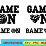 Game On Volleyball SVG