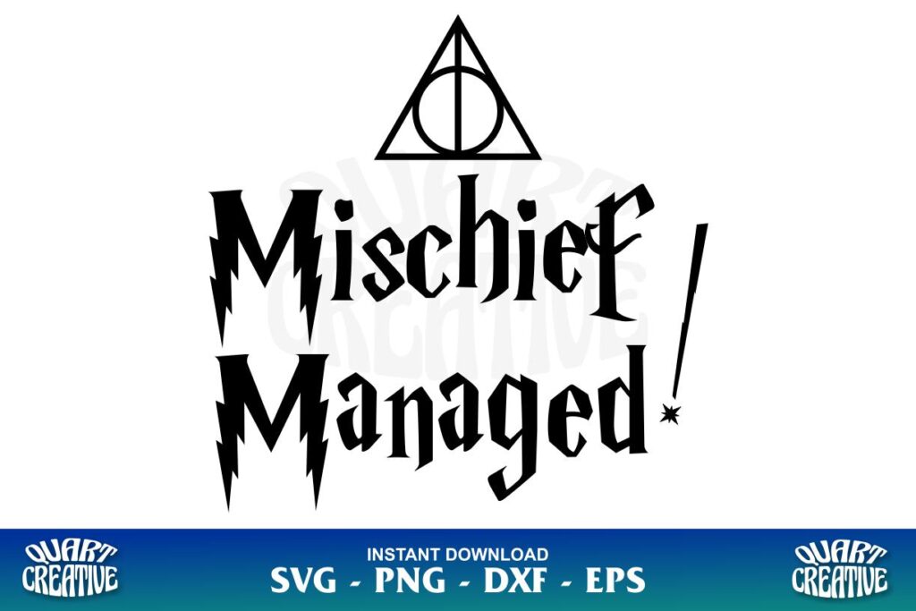 harry potter mischief managed svg Harry Potter Mischief Managed SVG