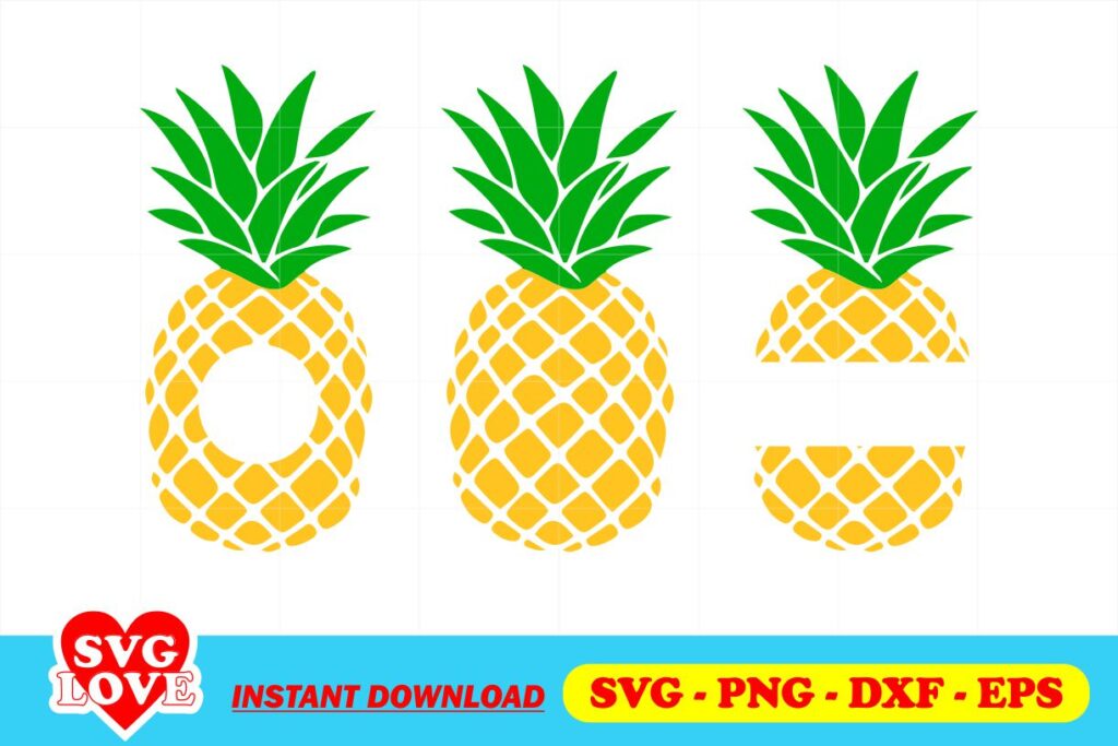 monogram pineapple svg Monogram Pineapple SVG