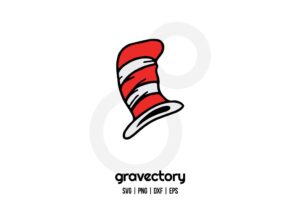 Cat In The Hat SVG File Free
