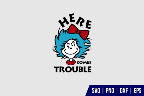 Here Comes Trouble SVG - Gravectory