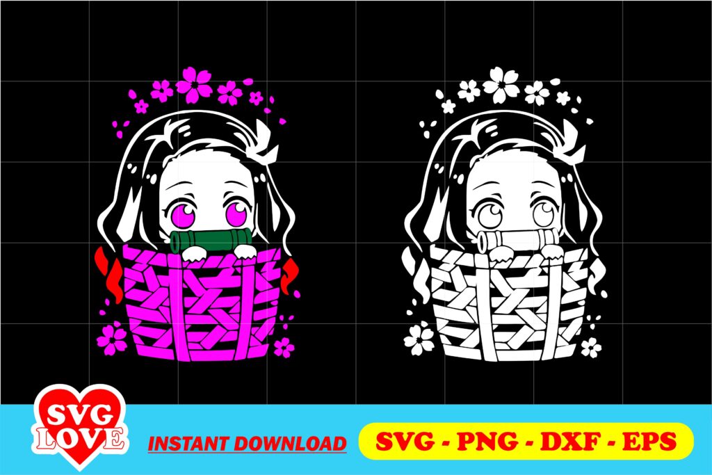 Nezuko Demon Slayer SVG - Gravectory