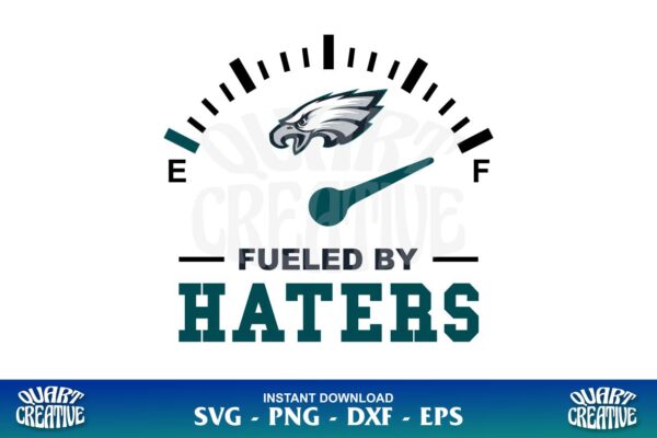 Philadelphia Eagles Fueled By Haters SVG - Gravectory