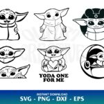 baby yoda svg bundle
