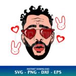 Bad Bunny Valentines SVG