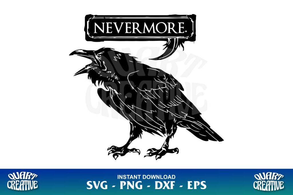 nevermore svg Raven Nevermore SVG