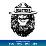 Squatchy Bigfoot SVG