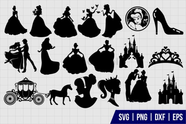 Cinderella SVG Bundle - Gravectory