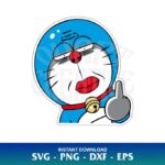 Doraemon Fuck Funny Sticker SVG