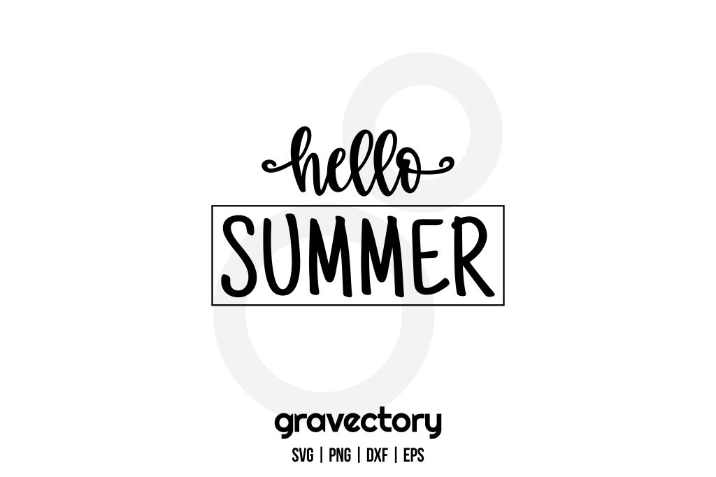 Hello Summer SVG Free
