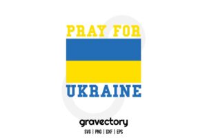 Pray For Ukraine SVG Free