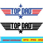 Top Dad SVG Top Gun SVG
