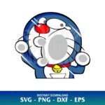 doraemon funny face sticker svg