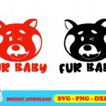 fur baby turning red svg