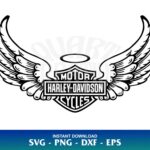 harley davidson wings svg