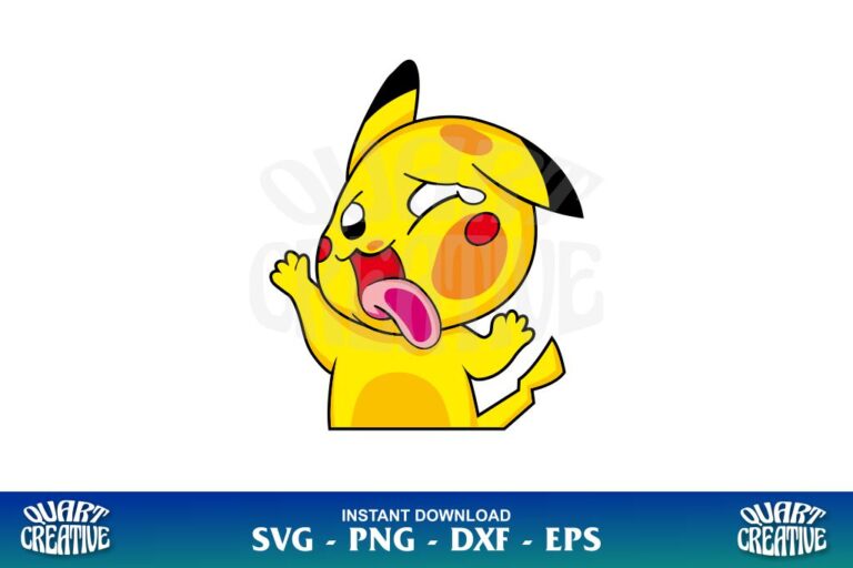 Pokemon Pikachu Funny Sticker Svg Gravectory