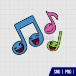 Cocomelon Music Notes SVG