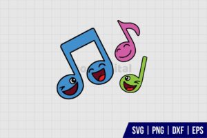 Cocomelon Music Notes SVG