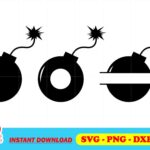 bomb monogram svg