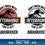 Don’t Mess With sistersaurus SVG