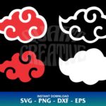 Naruto Akatsuki Cloud SVG