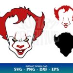 pennywise svg layered