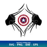 ripped Shirt svg superhero captain america svg