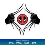 ripped Shirt svg superhero deadpool svg