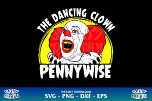 the dancing clown pennywise svg On Sale