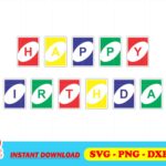uno birthday svg
