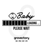 Baby Loading Please Wait SVG