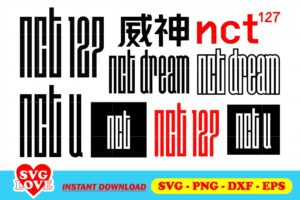 nct 127 logo svg bundle