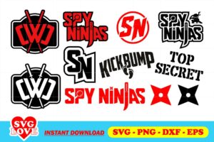 spy ninjas svg bundle