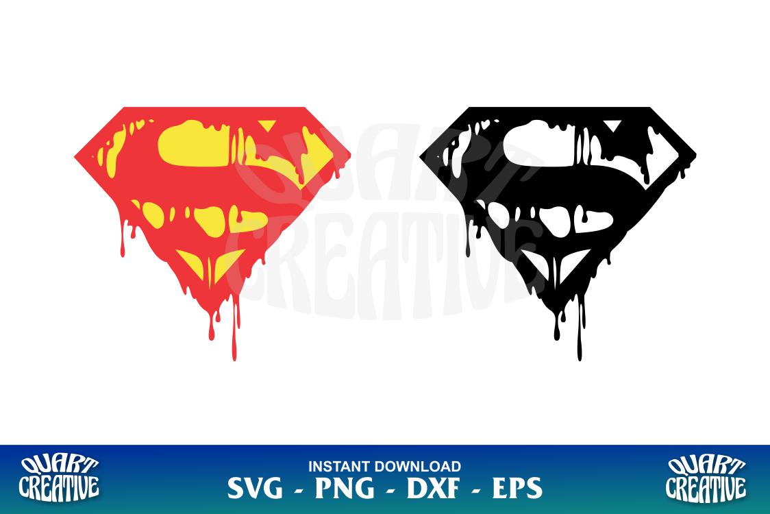Superman Drip Logo SVG - Gravectory