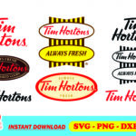tim hortons logo svg bundle