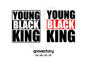 young black king svg